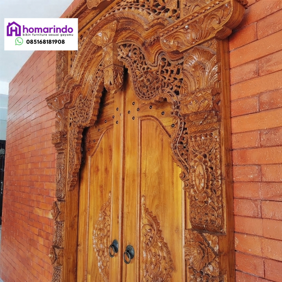 Pintu Gebyok Minimalis Kayu Jati Mewah Pintu Gebyok Minimalis Kayu Jati Mewah