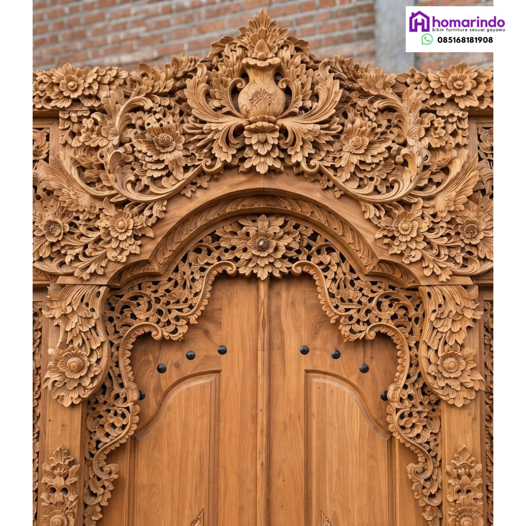 Pintu Gebyok Jati Ukir Relief Pintu Gebyok Jati Ukir Relief