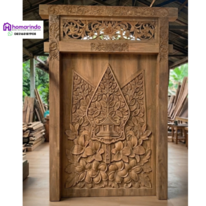 Pintu Gebyok Kayu Jati Klasik