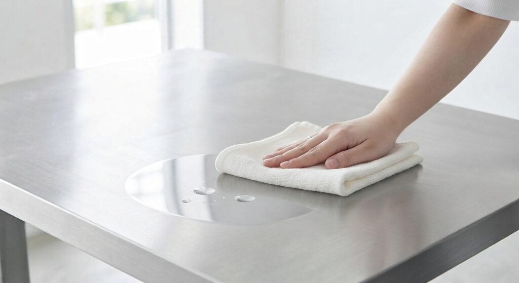 Meja Makan Stainless Steel