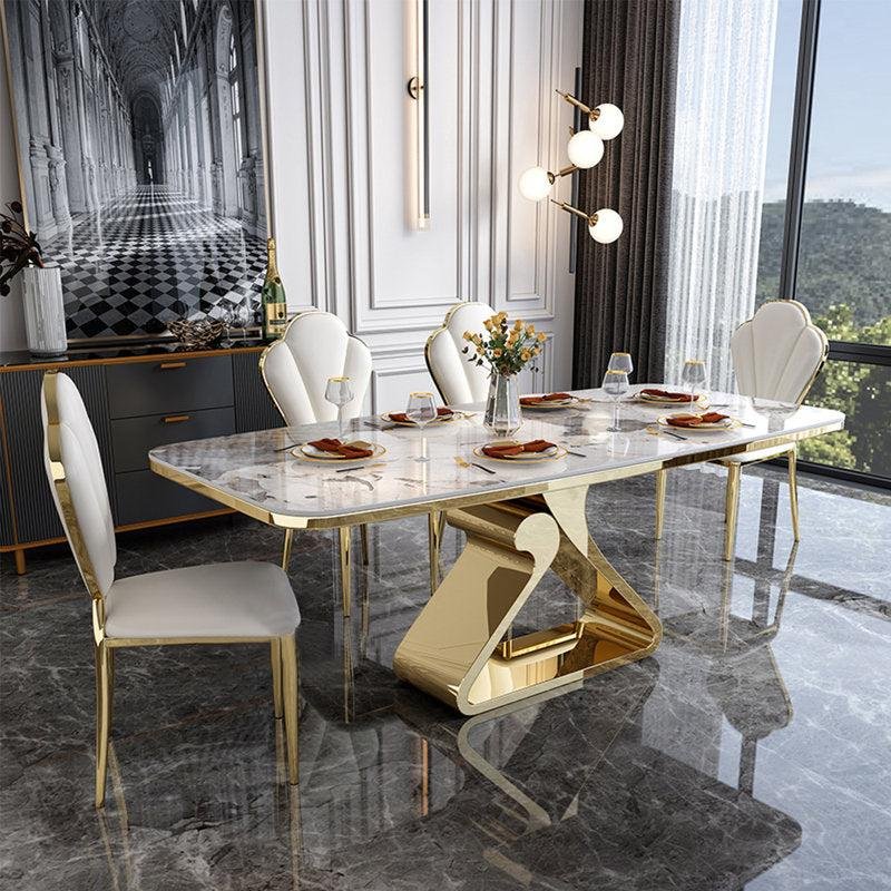 5 Elemen Meja Makan Stainless Mewah yang Bikin Ruang Makan Terlihat Elegan 4 Meja Makan Stainless Mewah