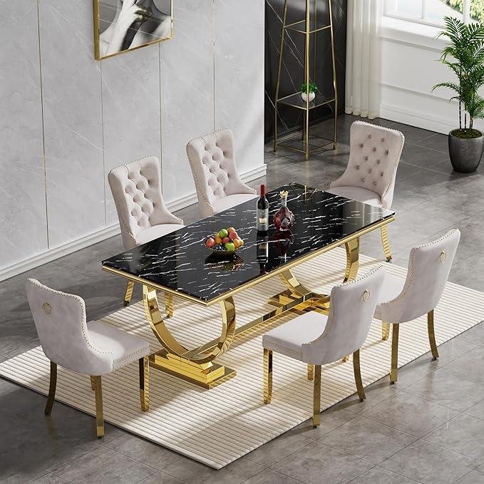 5 Elemen Meja Makan Stainless Mewah yang Bikin Ruang Makan Terlihat Elegan 5 Meja Makan Stainless Mewah