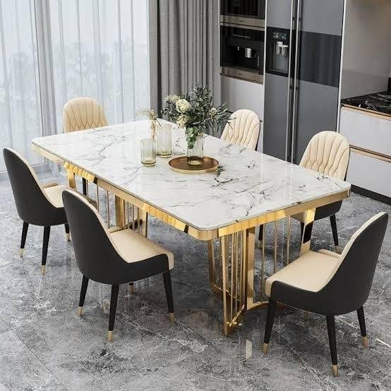 5 Elemen Meja Makan Stainless Mewah yang Bikin Ruang Makan Terlihat Elegan 1 Meja Makan Stainless Mewah