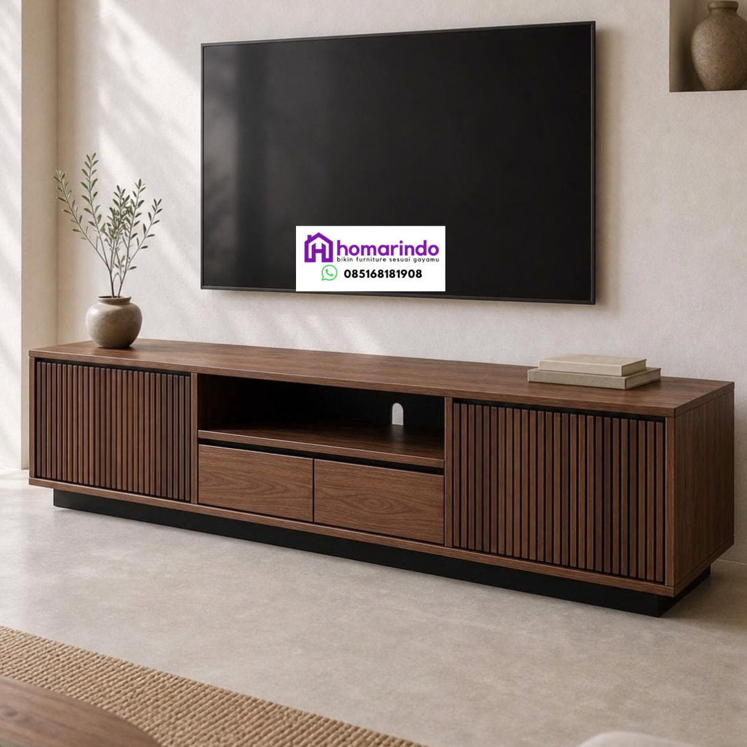 Meja TV Kayu Minimalist Modern Homarindo Meja TV Kayu Minimalist Modern Homarindo