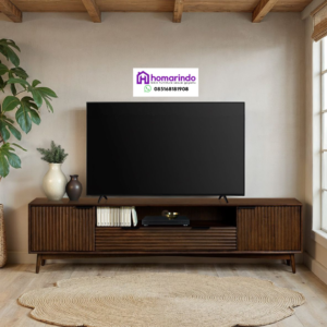 Meja TV Kayu Minimalis Modern Estetik