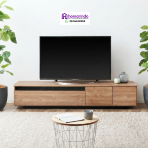 Meja TV Minimalis Modern Kayu Jati