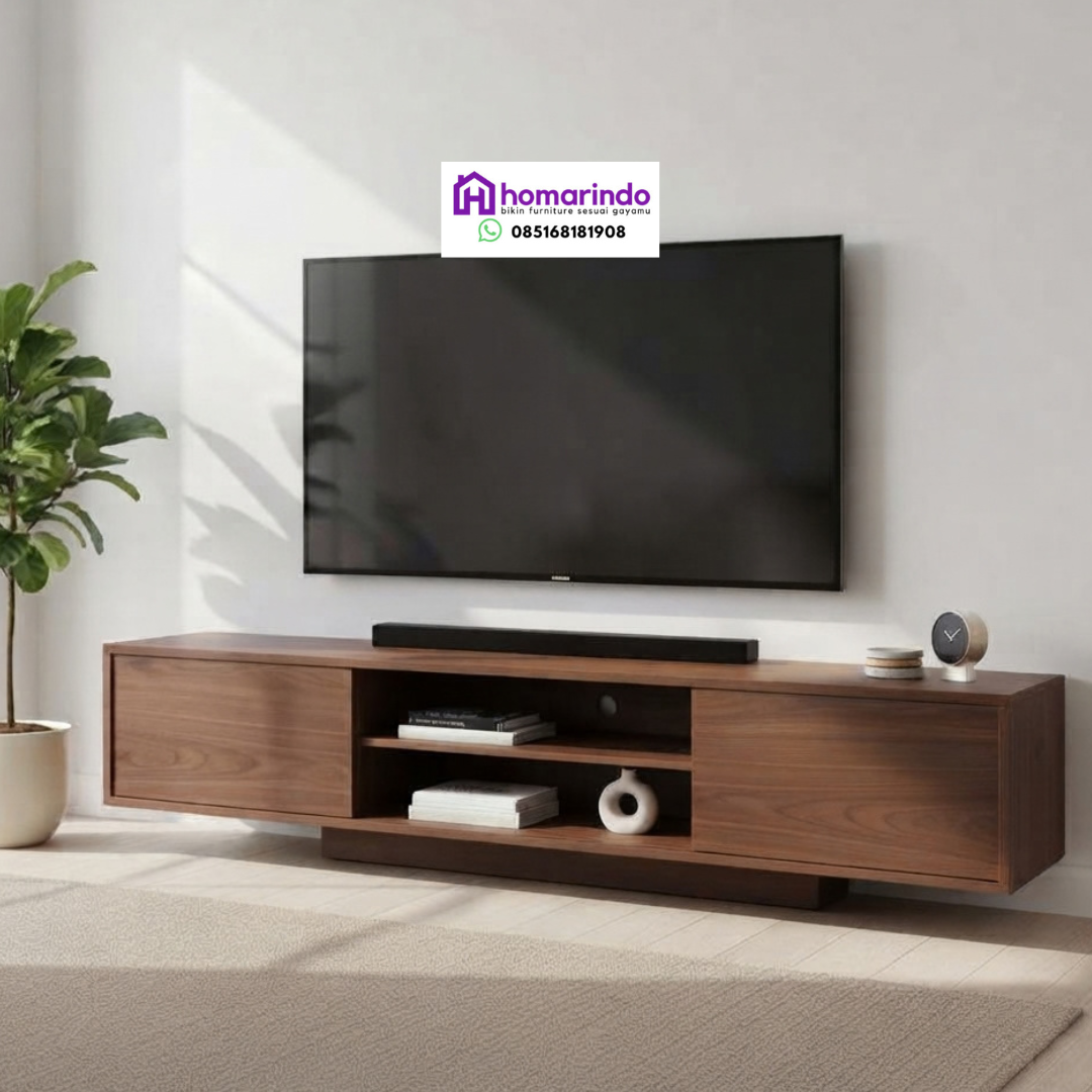 Meja TV Minimalis Kayu Modern Estetik Meja TV Minimalis Kayu Modern Estetik