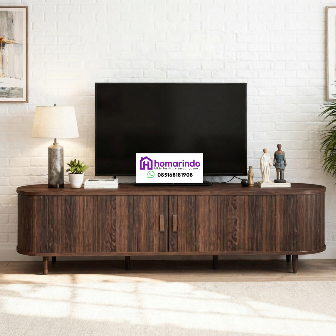 Meja TV Kayu Minimalis Modern