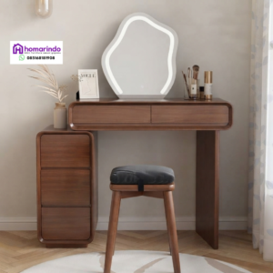 Meja Rias Minimalis Modern Kayu Jati Estetik
