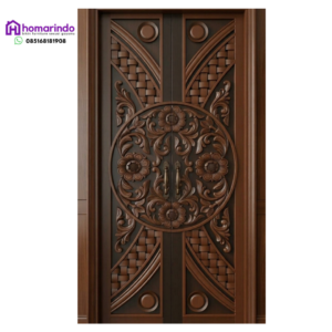 Pintu Utama Kayu Ukir CNC