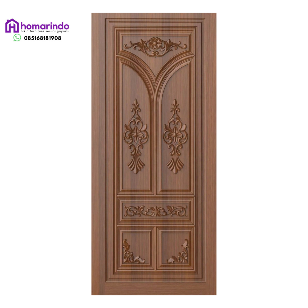 Pintu Kayu Ukir Klasik CNC Premium Homarindo