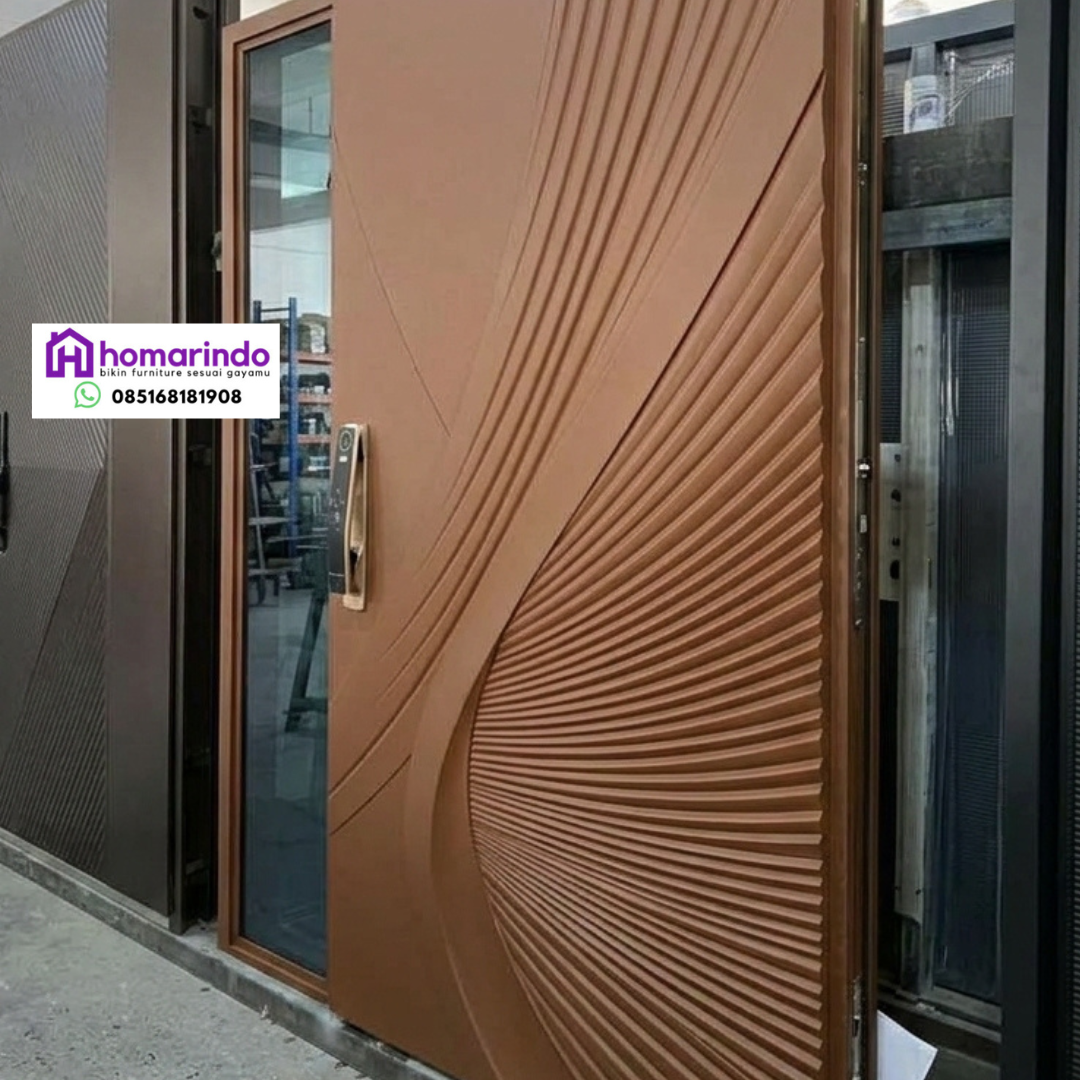 Pintu CNC Ukiran Gelombang Circular Homarindo Pintu CNC Ukiran Gelombang Circular Homarindo