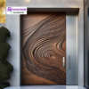 Pintu Kayu Minimalis Ukiran CNC Wave Parametric Modern