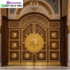 Pintu Nabawi Kayu Jati Solid Ukiran Emas Eksklusif