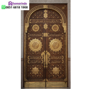 Pintu Masjid Kayu Jati Motif Nabawi Premium Produksi Homarindo
