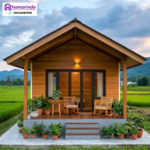 Rumah Kayu Jati Minimalis Modern