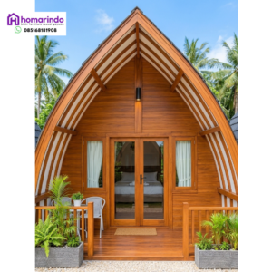 Rumah Lumbung Kayu Jati Minimalis Modern