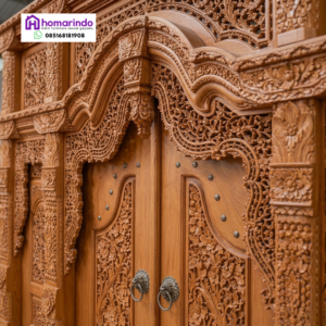 Pintu Gebyok Ukir Kayu Jati Mewah