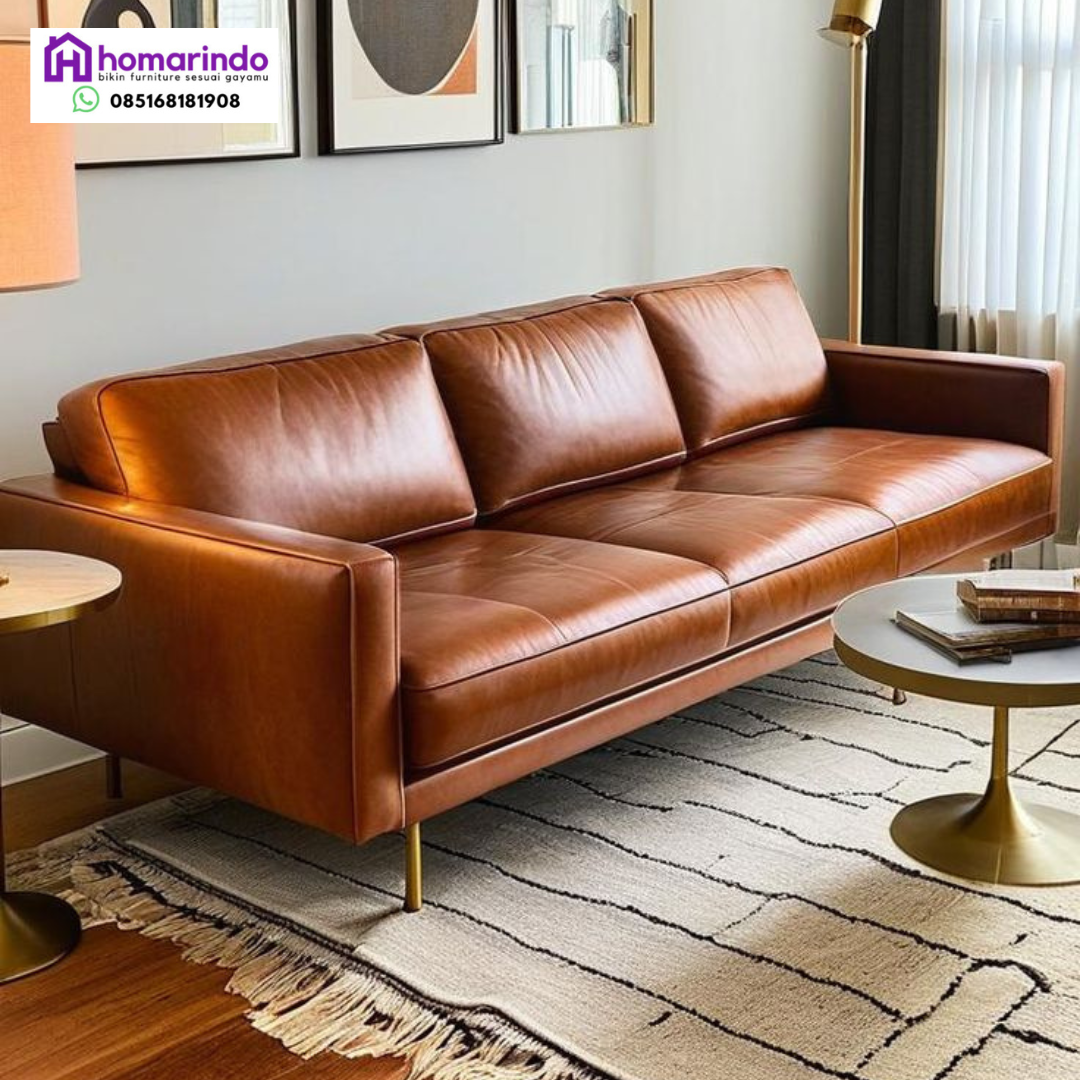 Keanggunan Sofa Kulit Sapi Otentik Mahakarya Ruang Utama Keanggunan Sofa Kulit Sapi Otentik Mahakarya Ruang Utama