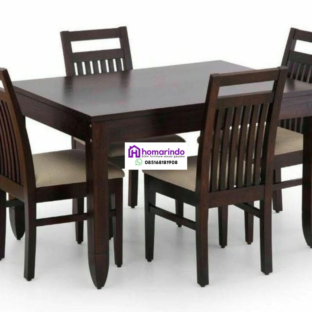 Set Meja Makan Kayu Jati Klasik Set Meja Makan Kayu Jati Klasik