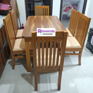 Set Meja Makan Kayu Jati Klasik
