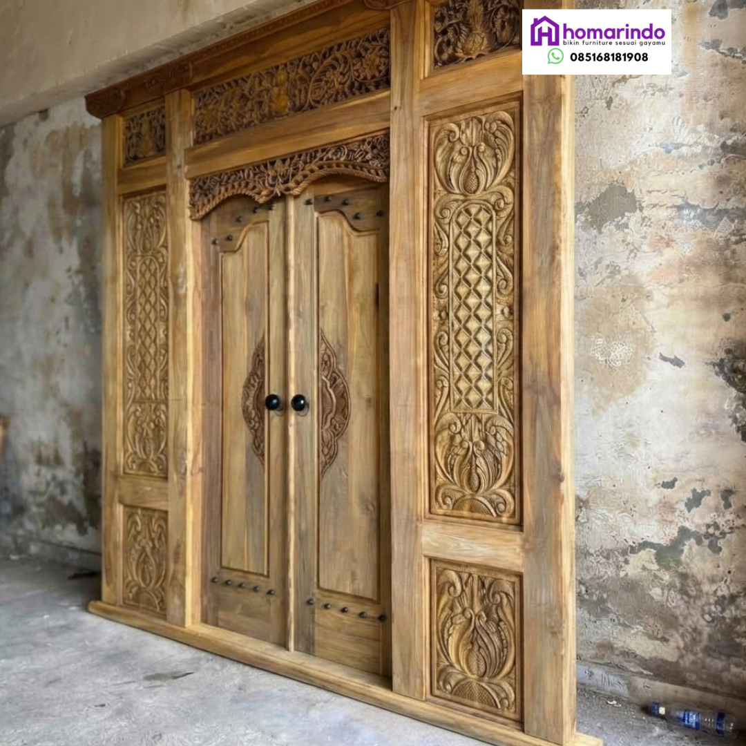 Pintu Gebyok Kayu Jati Klasik Mewah Pintu Gebyok Kayu Jati Klasik Mewah