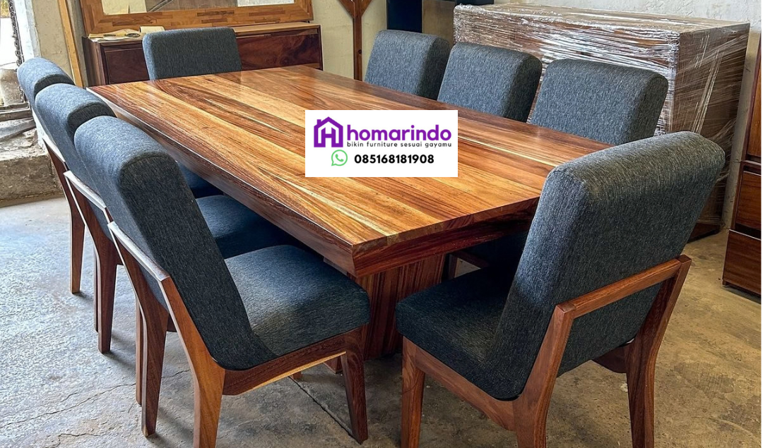7 Keunggulan Set Meja Makan Kayu Jati 4 Kursi dengan Jok Empuk untuk Ruang Makan Elegan
