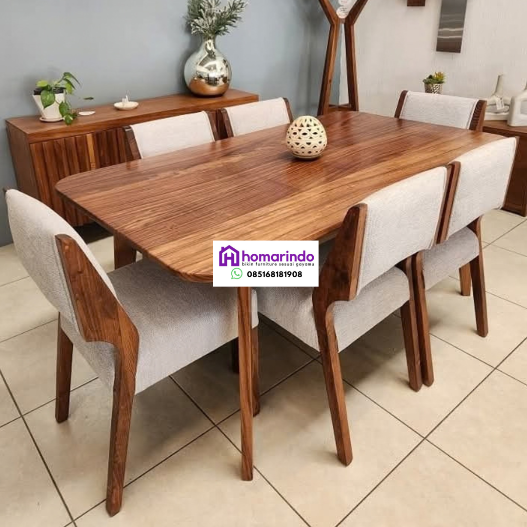 Set Meja Makan Kayu Jati Eksklusif Set Meja Makan Kayu Jati Eksklusif