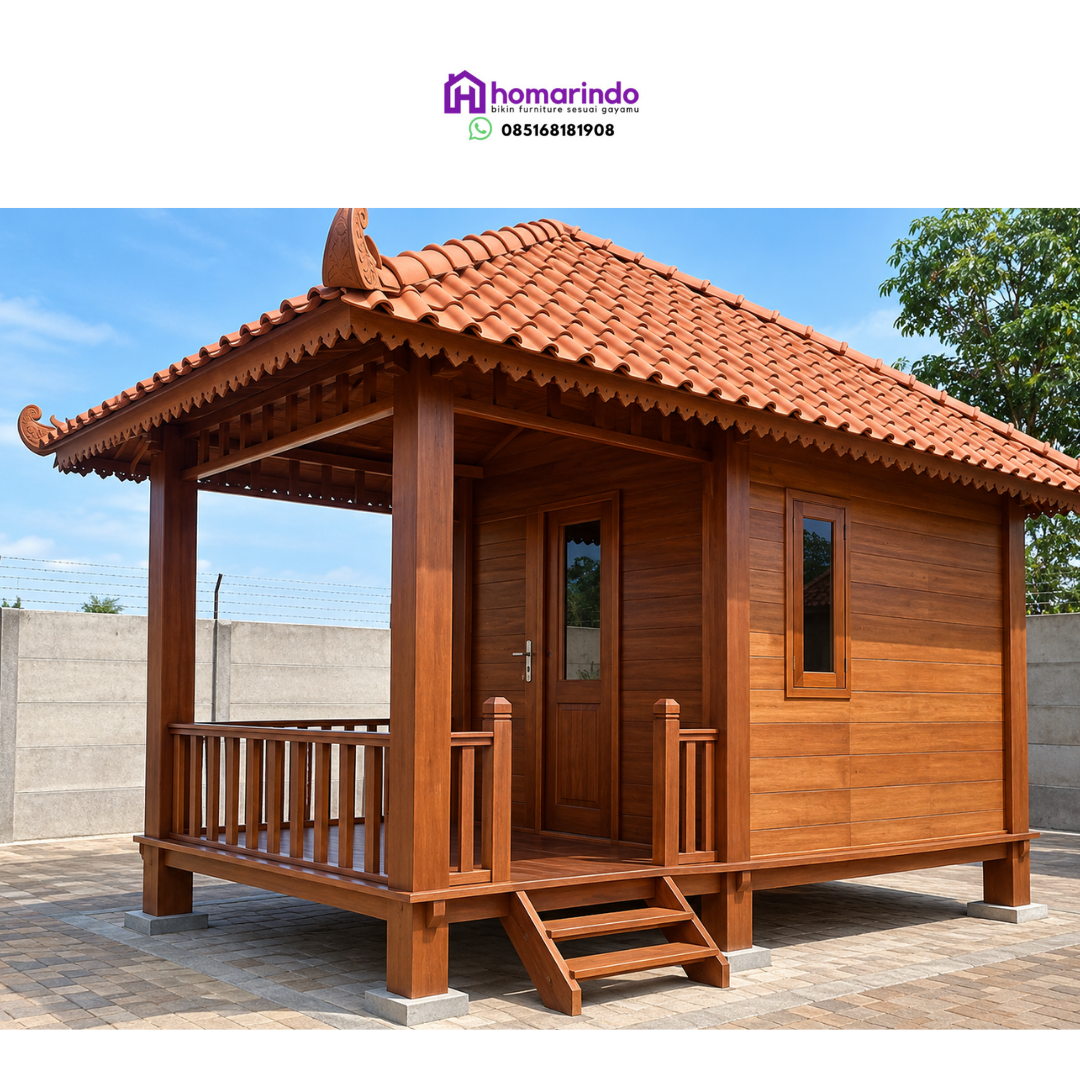 Rumah Panggung Kayu Jati Klasik Tradisional