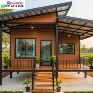 Jati Modular Cabin: Harmoni Struktur Steel-Wood Tipe 4x6