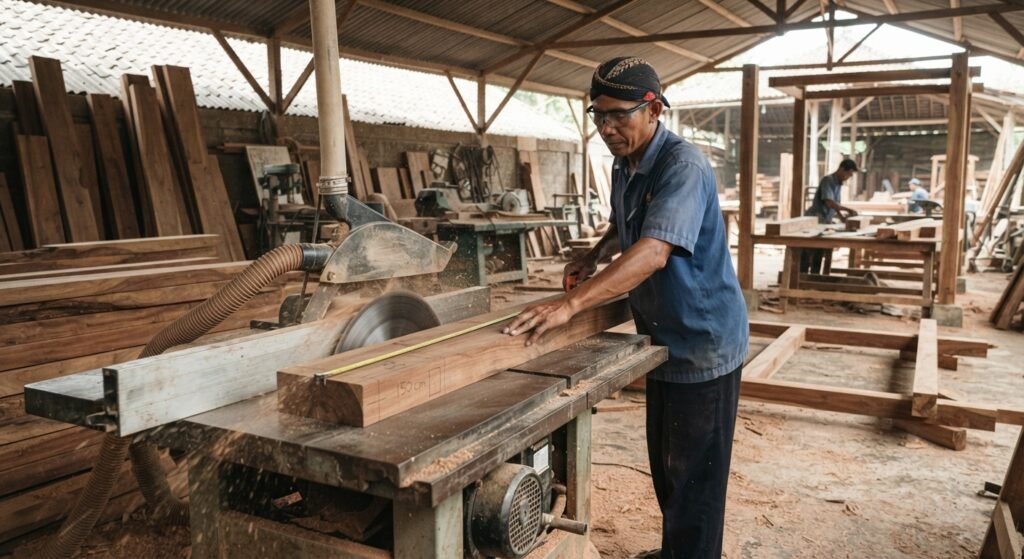 7 Tahapan Pembuatan Gazebo Kayu Jati dari Pemilihan Bahan hingga Siap Dipasang